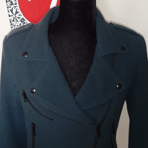 NWT Rebecca Minkoff wool blend moto jacket - Picture 3 of 14